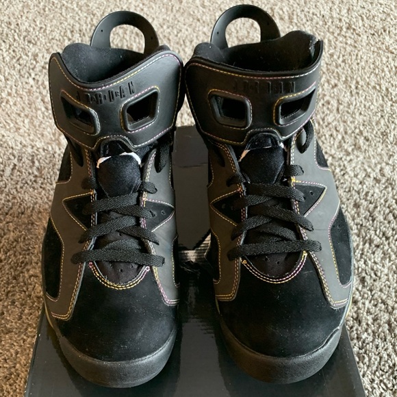 Air Jordan 6 (VI) Retro “Lakers” – Black/Purple/White - US size 9.5 - Picture 2 of 6